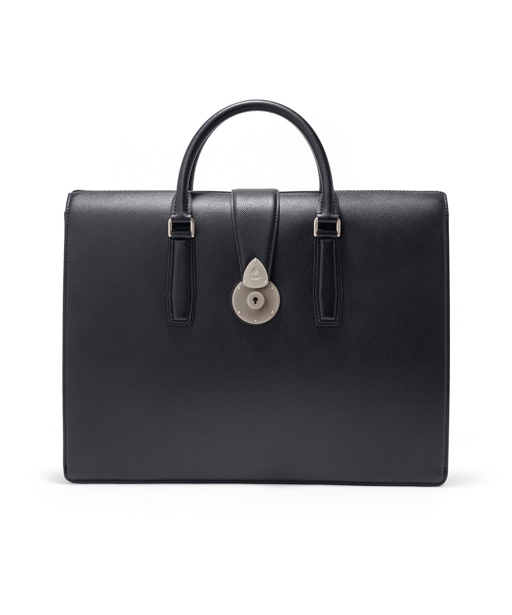 フジタカ ギャラリー ワープロラックスII  名巧 アコーディオン レザーブリーフバッグ A4