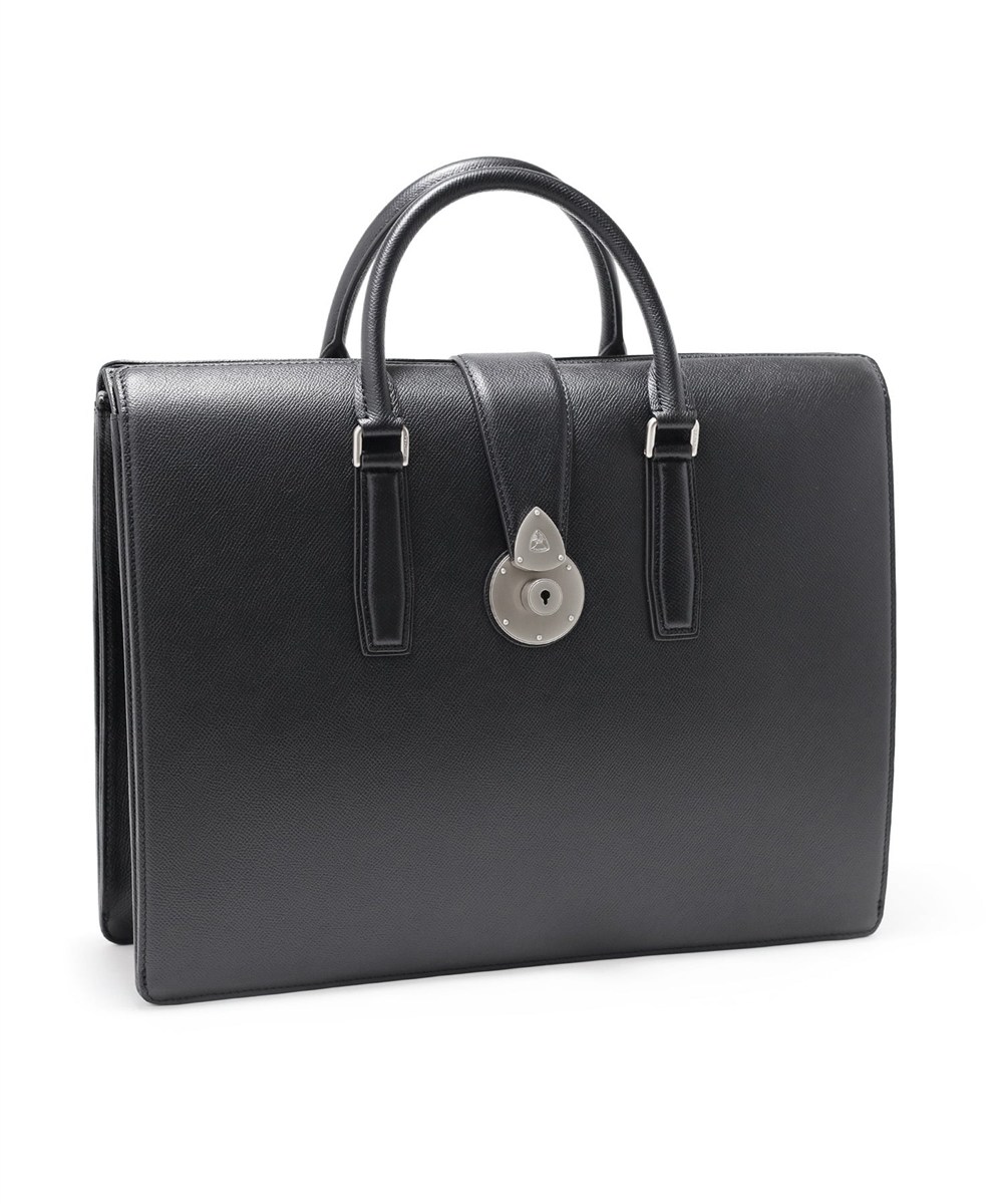 フジタカ ギャラリー ワープロラックスII  名巧 アコーディオン レザーブリーフバッグ A4