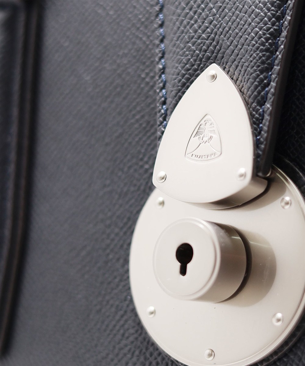 フジタカ ギャラリー ワープロラックスII  名巧 アコーディオン レザーブリーフバッグ A4