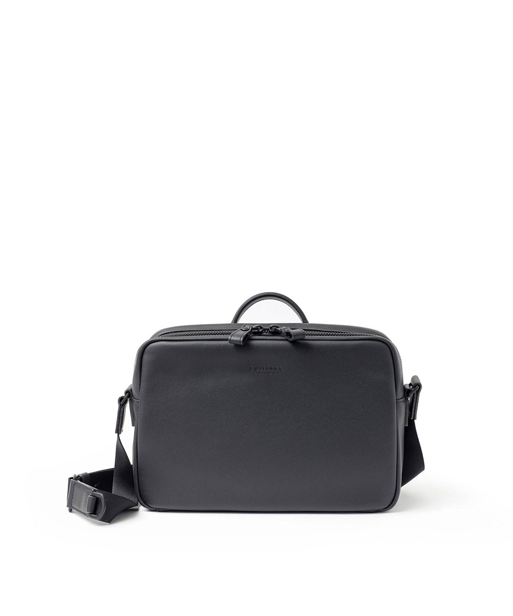 フジタカ ロカス ハンドル付きレザーショルダーバッグ B5