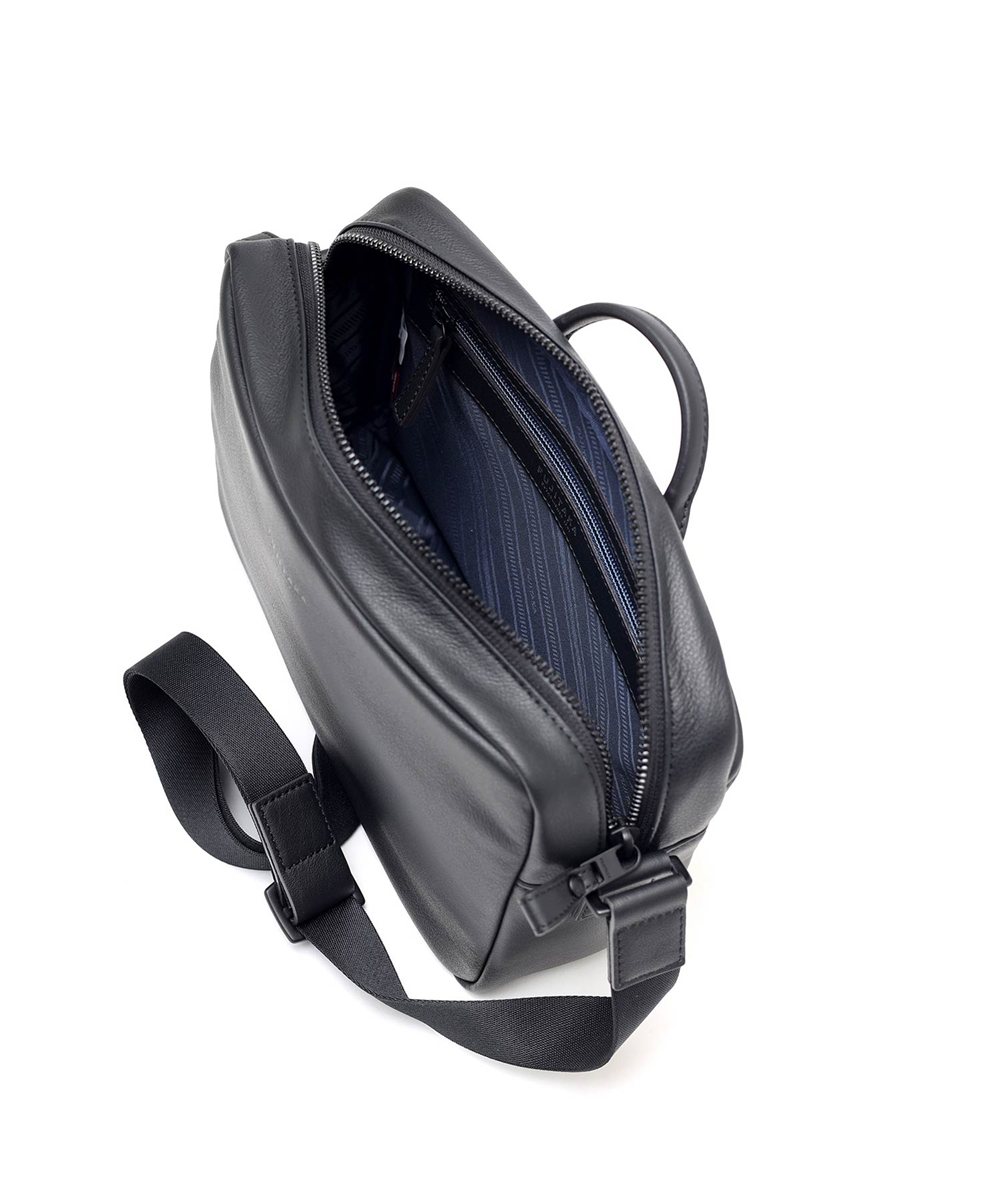 フジタカ ロカス ハンドル付きレザーショルダーバッグ B5