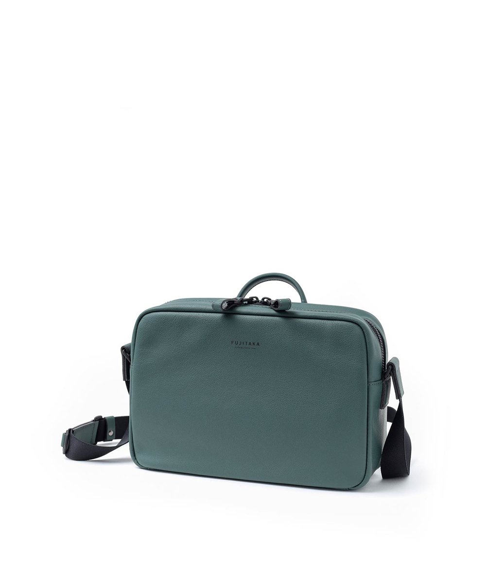 フジタカ ロカス ハンドル付きレザーショルダーバッグ B5