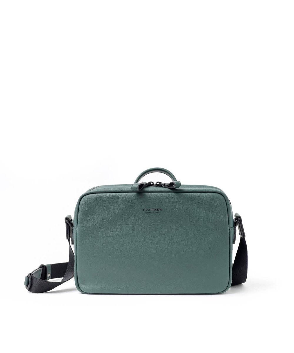 フジタカ ロカス ハンドル付きレザーショルダーバッグ B5