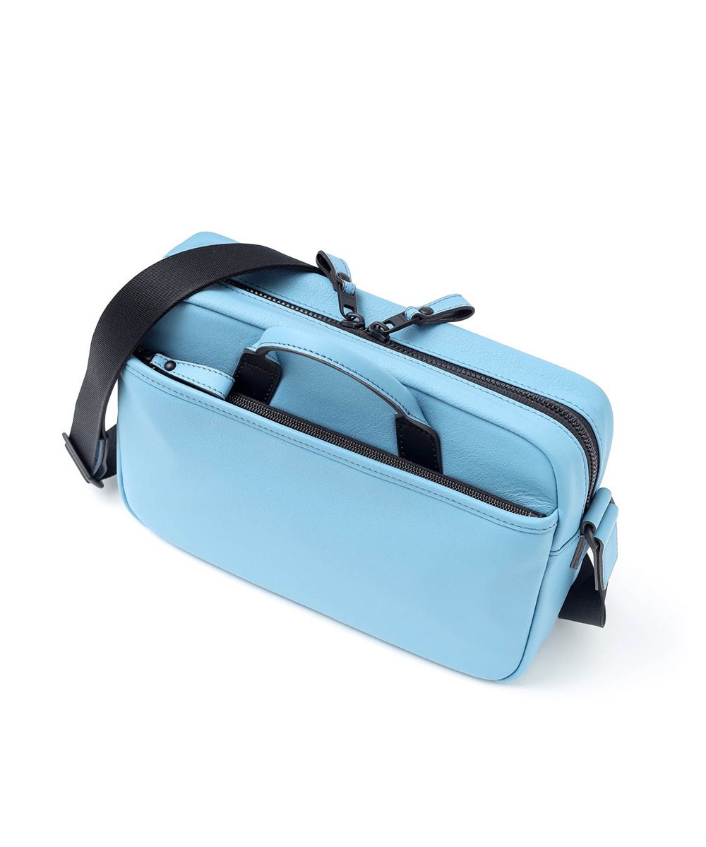 フジタカ ロカス ハンドル付きレザーショルダーバッグ B5