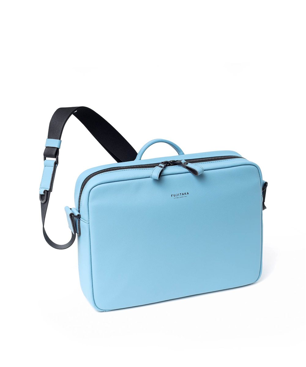 フジタカ ロカス ハンドル付きレザーショルダーバッグ A4