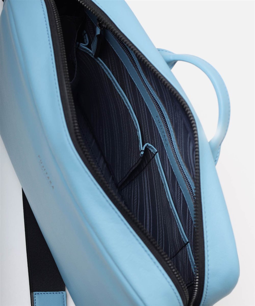 フジタカ ロカス ハンドル付きレザーショルダーバッグ A4