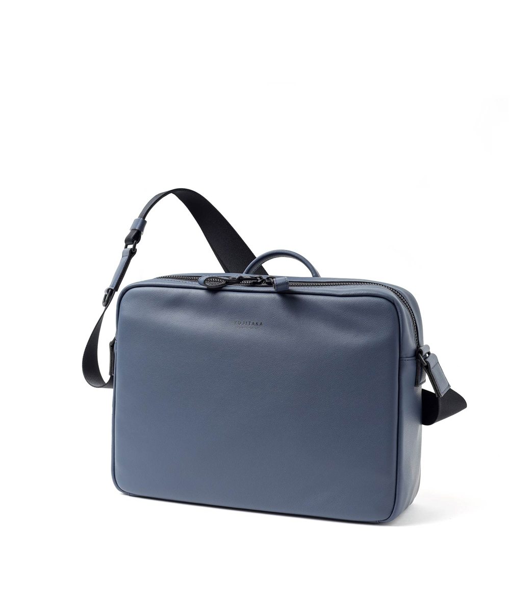 フジタカ ロカス ハンドル付きレザーショルダーバッグ A4