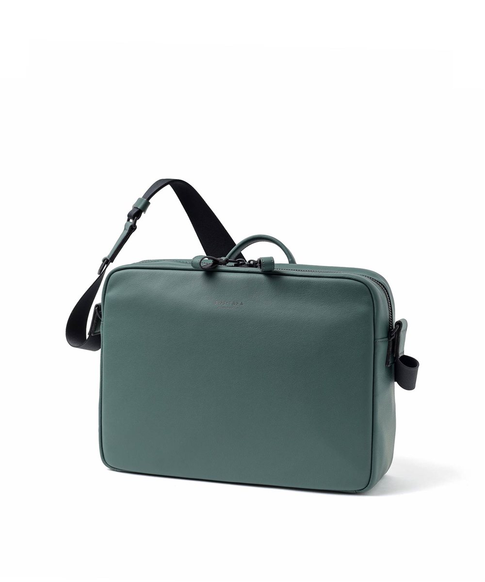 フジタカ ロカス ハンドル付きレザーショルダーバッグ A4