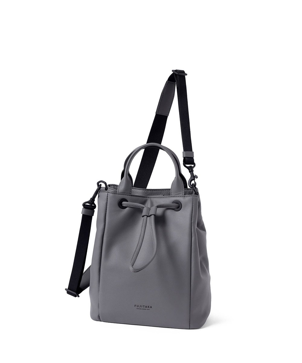 フジタカ ロカス レザー巾着ショルダーバッグ