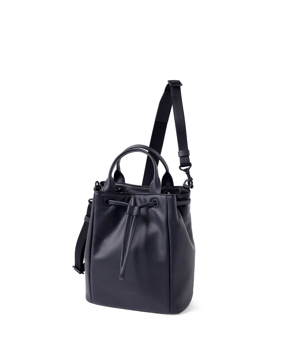 フジタカ ロカス レザー巾着ショルダーバッグ