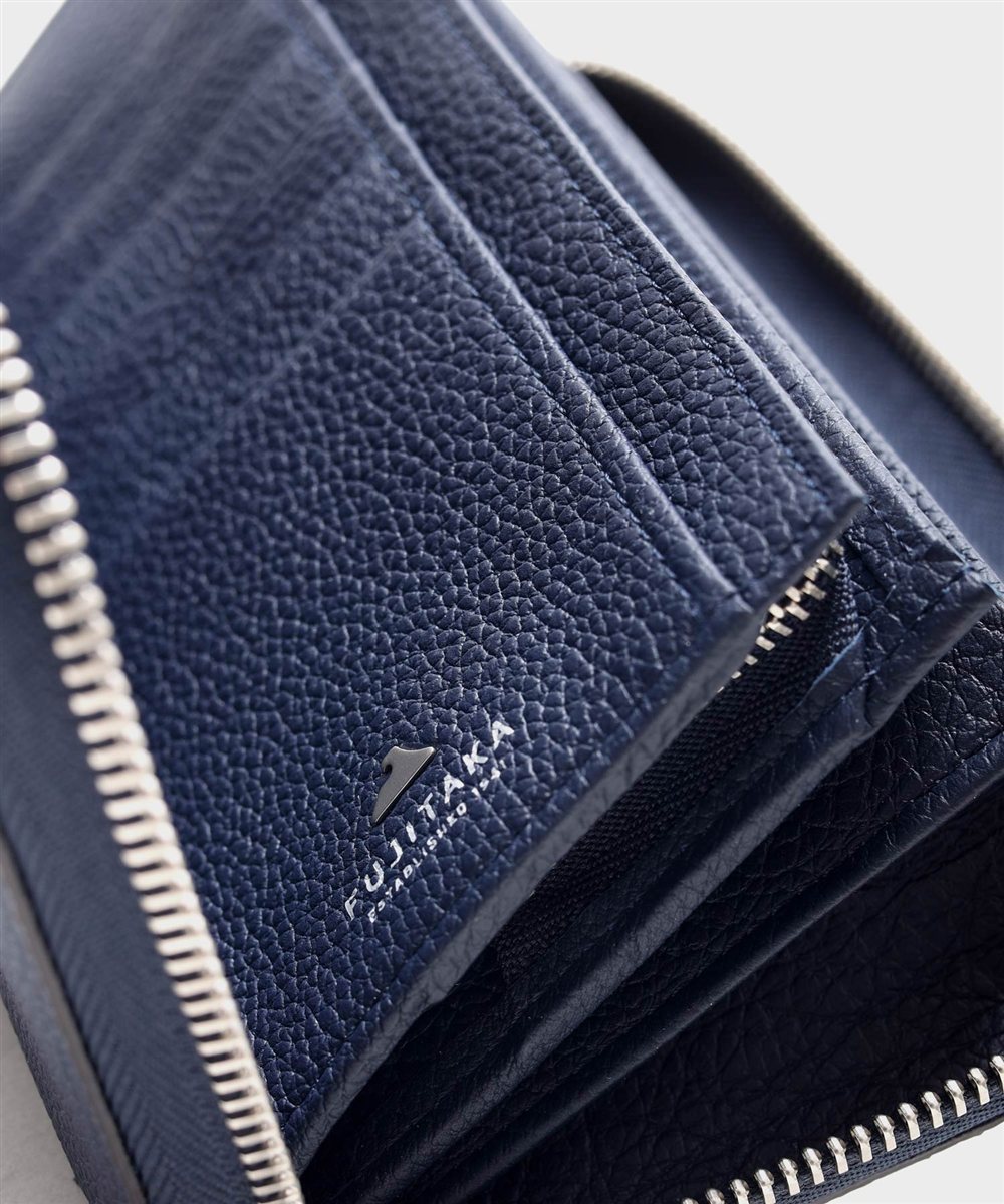 フジタカ トーノ ラウンドファスナー長財布 カード段19