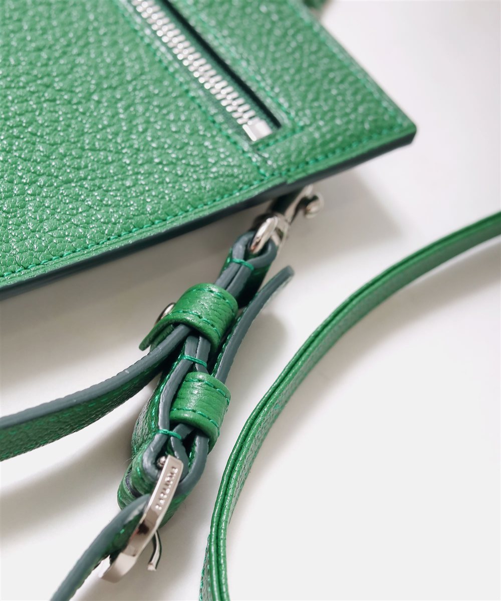 フジタカ シェーブル ゴートレザー クラッチショルダーバッグ