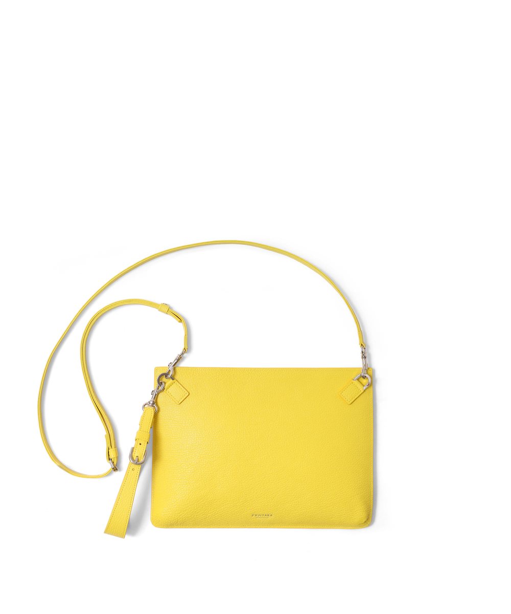 フジタカ シェーブル ゴートレザー クラッチショルダーバッグ