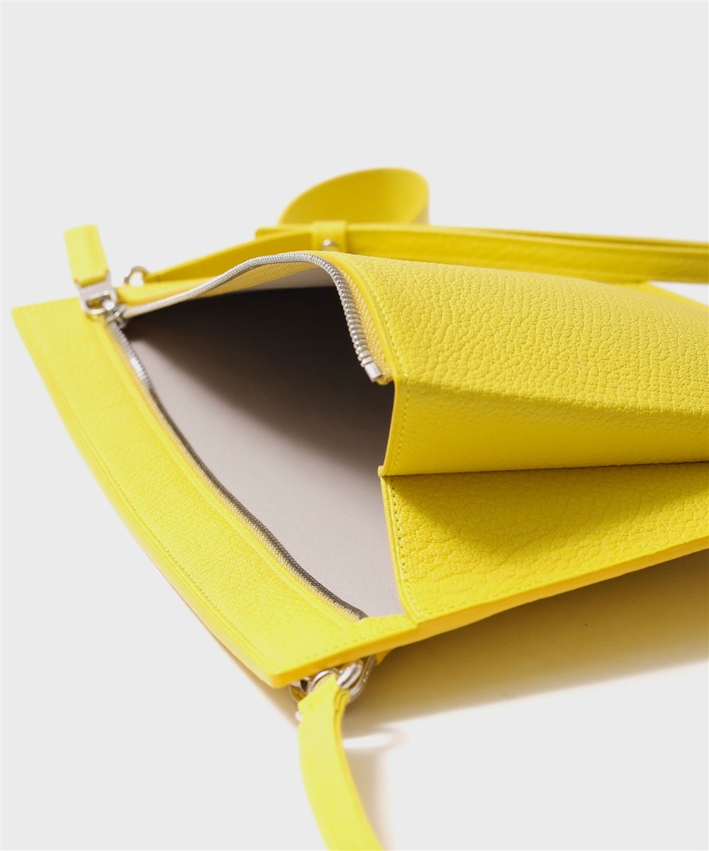 フジタカ シェーブル ゴートレザー クラッチショルダーバッグ