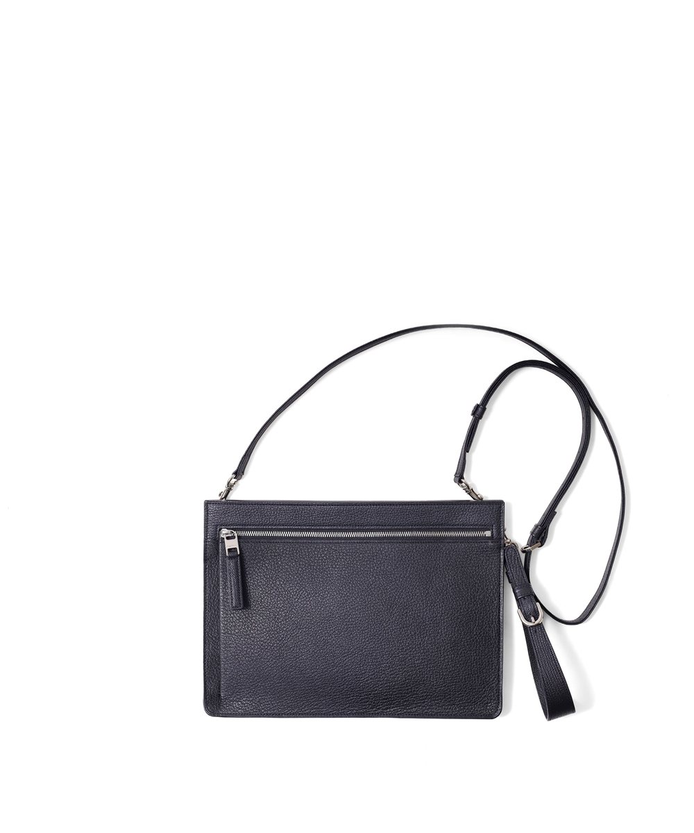 フジタカ シェーブル ゴートレザー クラッチショルダーバッグ