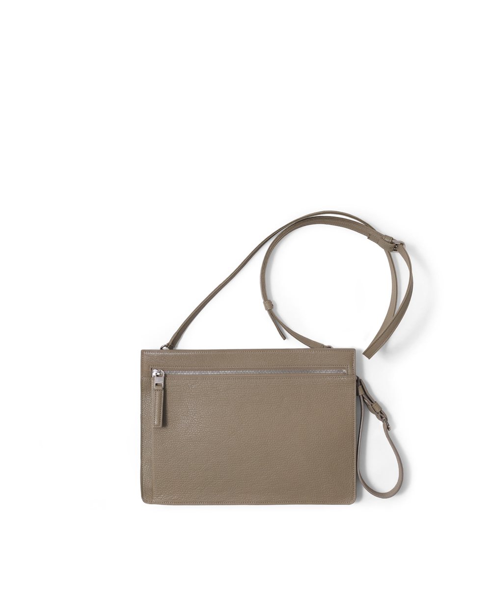 フジタカ シェーブル ゴートレザー クラッチショルダーバッグ