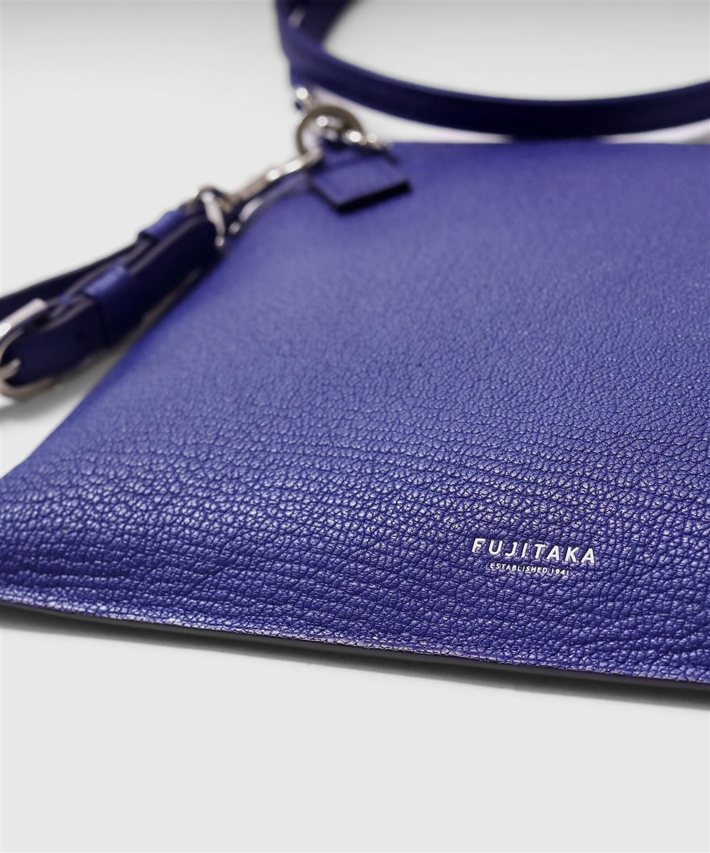 フジタカ シェーブル ゴートレザー クラッチショルダーバッグ