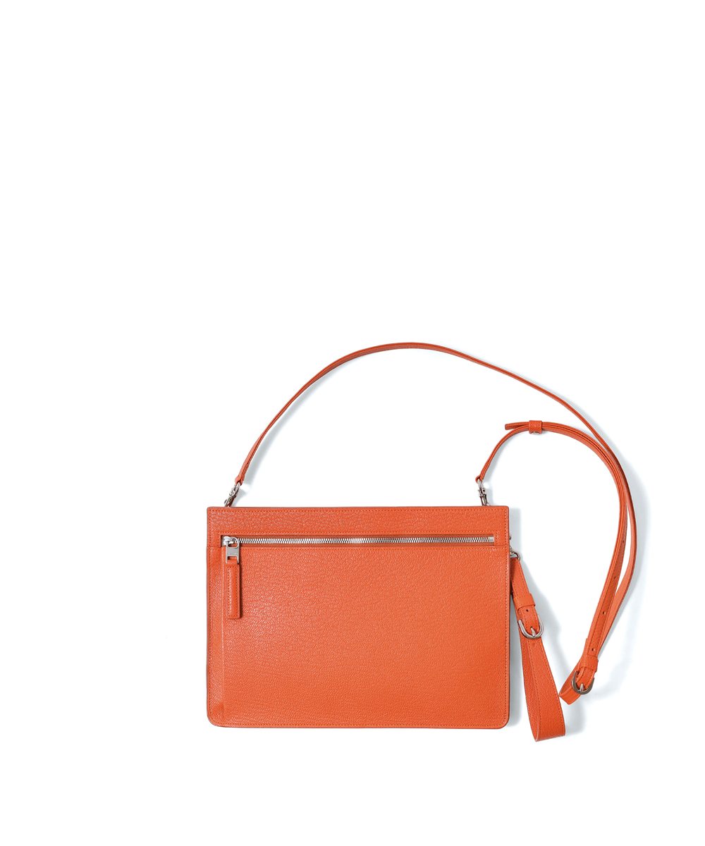 フジタカ シェーブル ゴートレザー クラッチショルダーバッグ