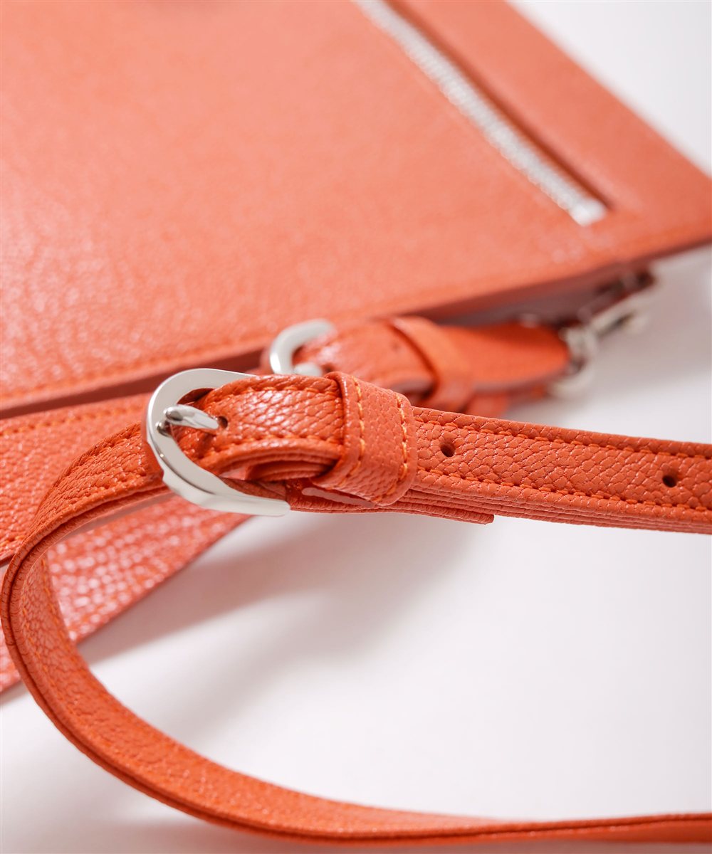 フジタカ シェーブル ゴートレザー クラッチショルダーバッグ