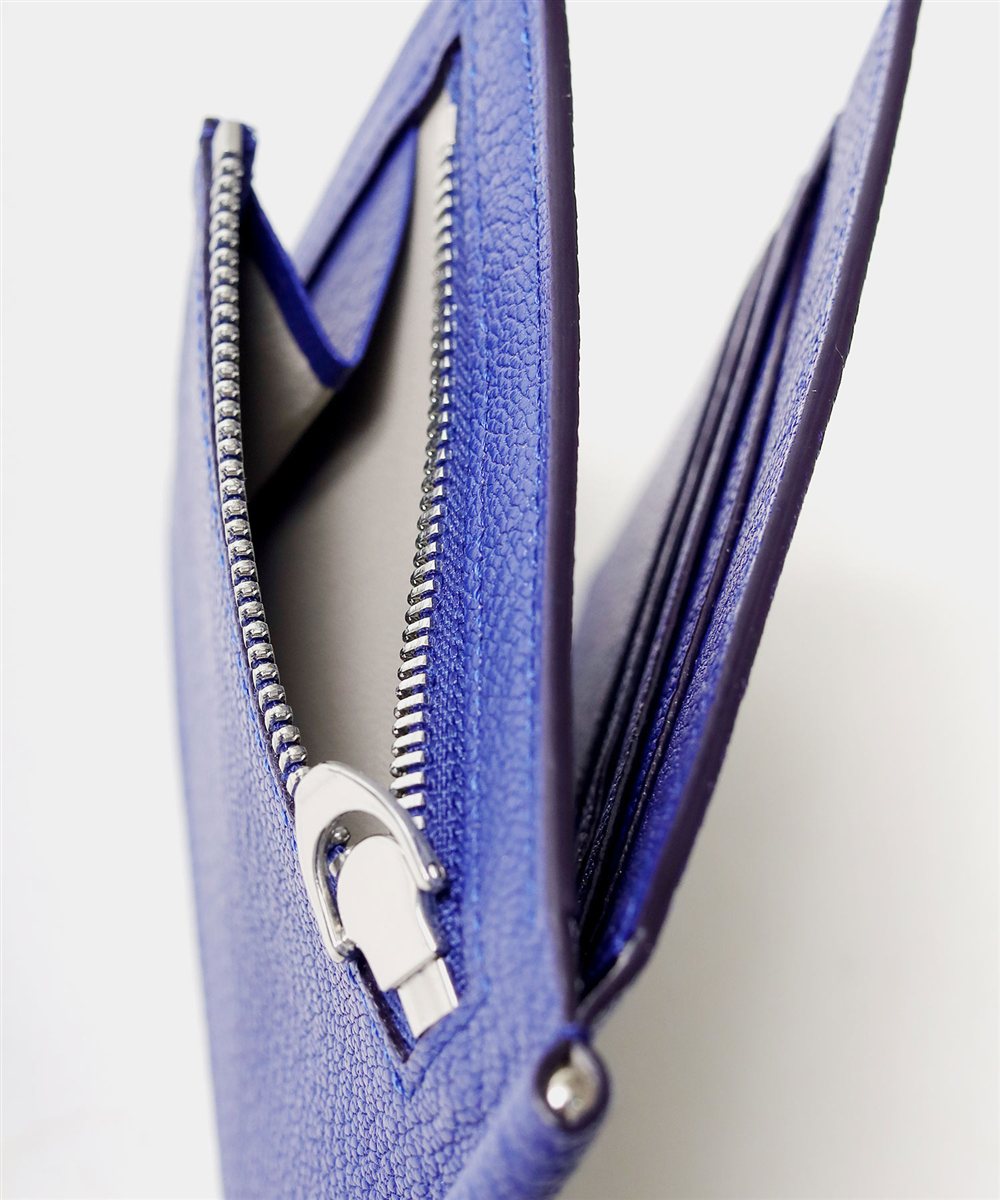 フジタカ シェーブル ゴートレザー マネークリップ カード段8