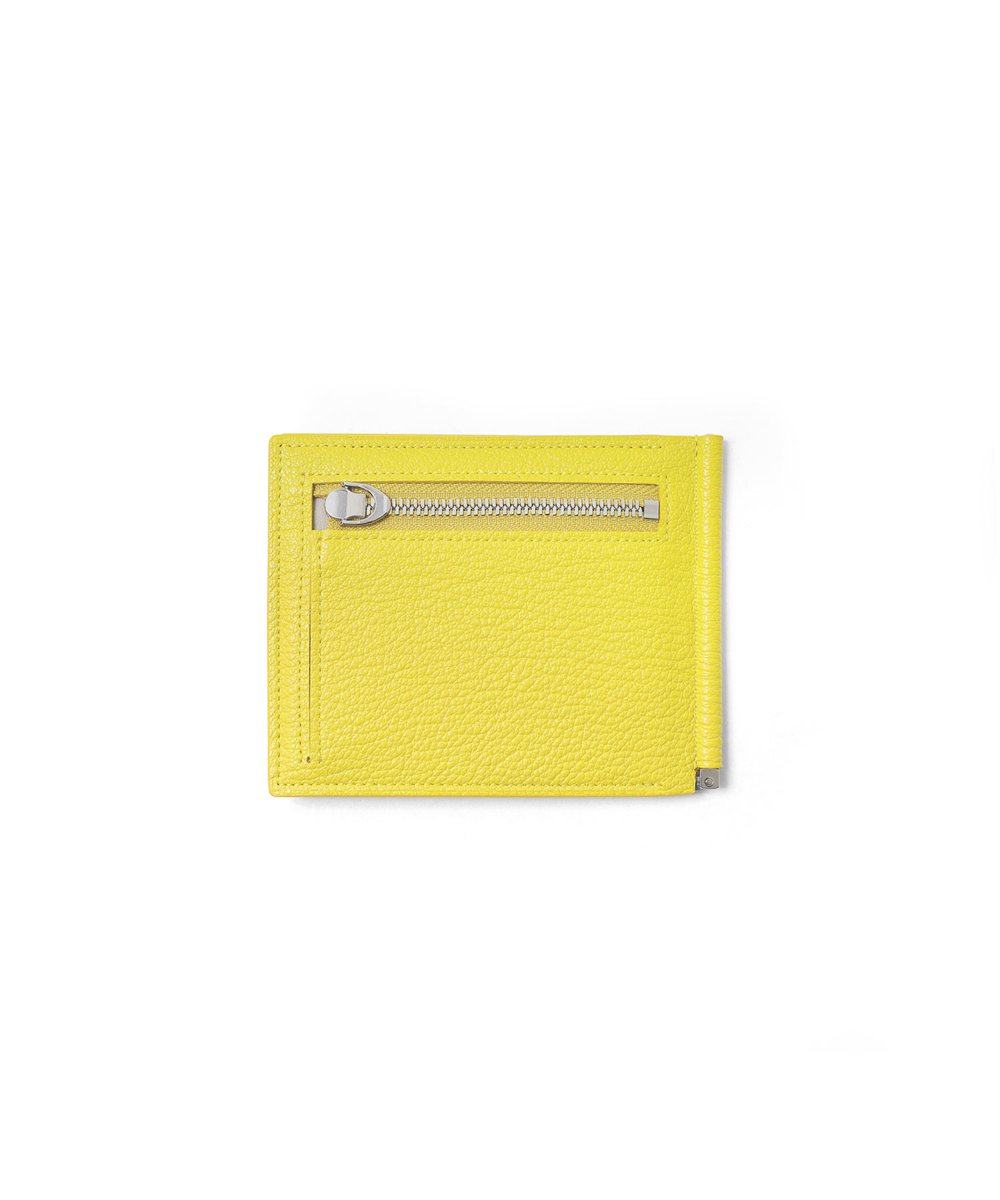 フジタカ シェーブル ゴートレザー マネークリップ カード段8