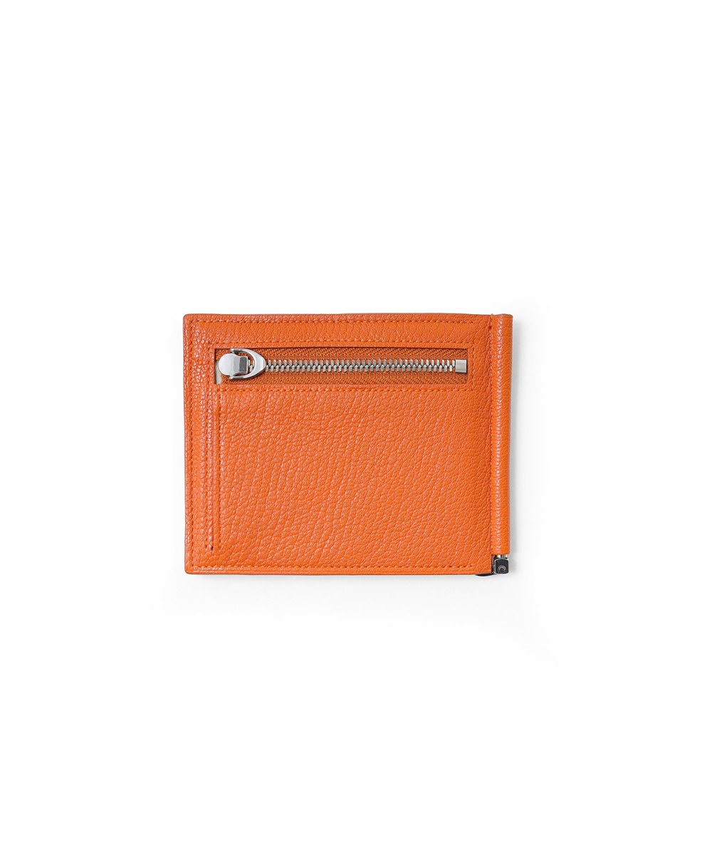 フジタカ シェーブル ゴートレザー マネークリップ カード段8