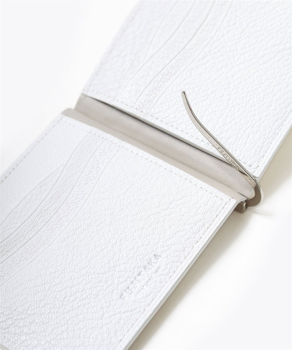 フジタカ シェーブル ゴートレザー マネークリップ カード段8