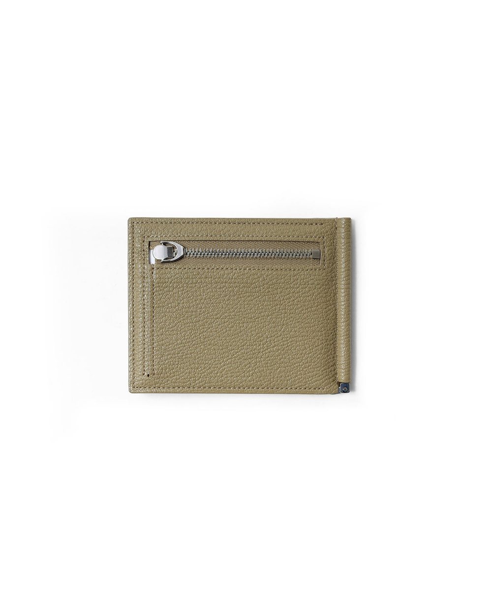 フジタカ シェーブル ゴートレザー マネークリップ カード段8