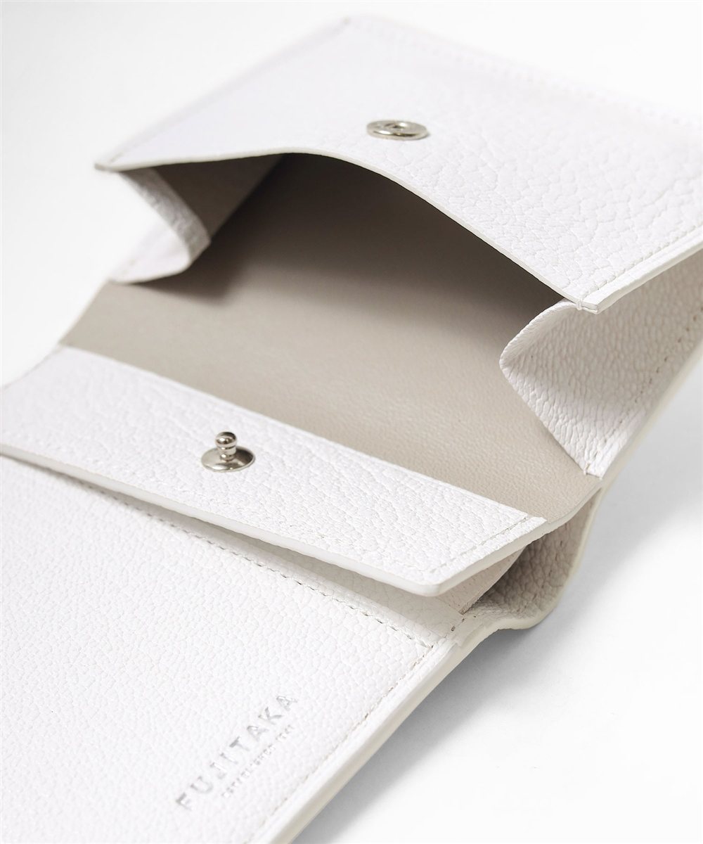 フジタカ シェーブル ゴートレザー 二つ折り財布 カード段5