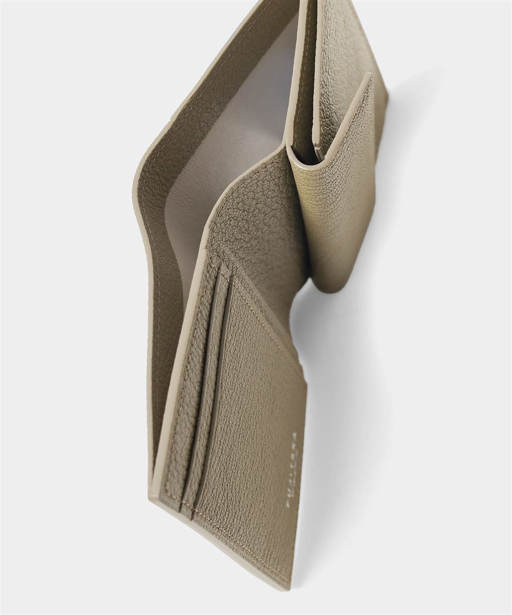 フジタカ シェーブル ゴートレザー 二つ折り財布 カード段5