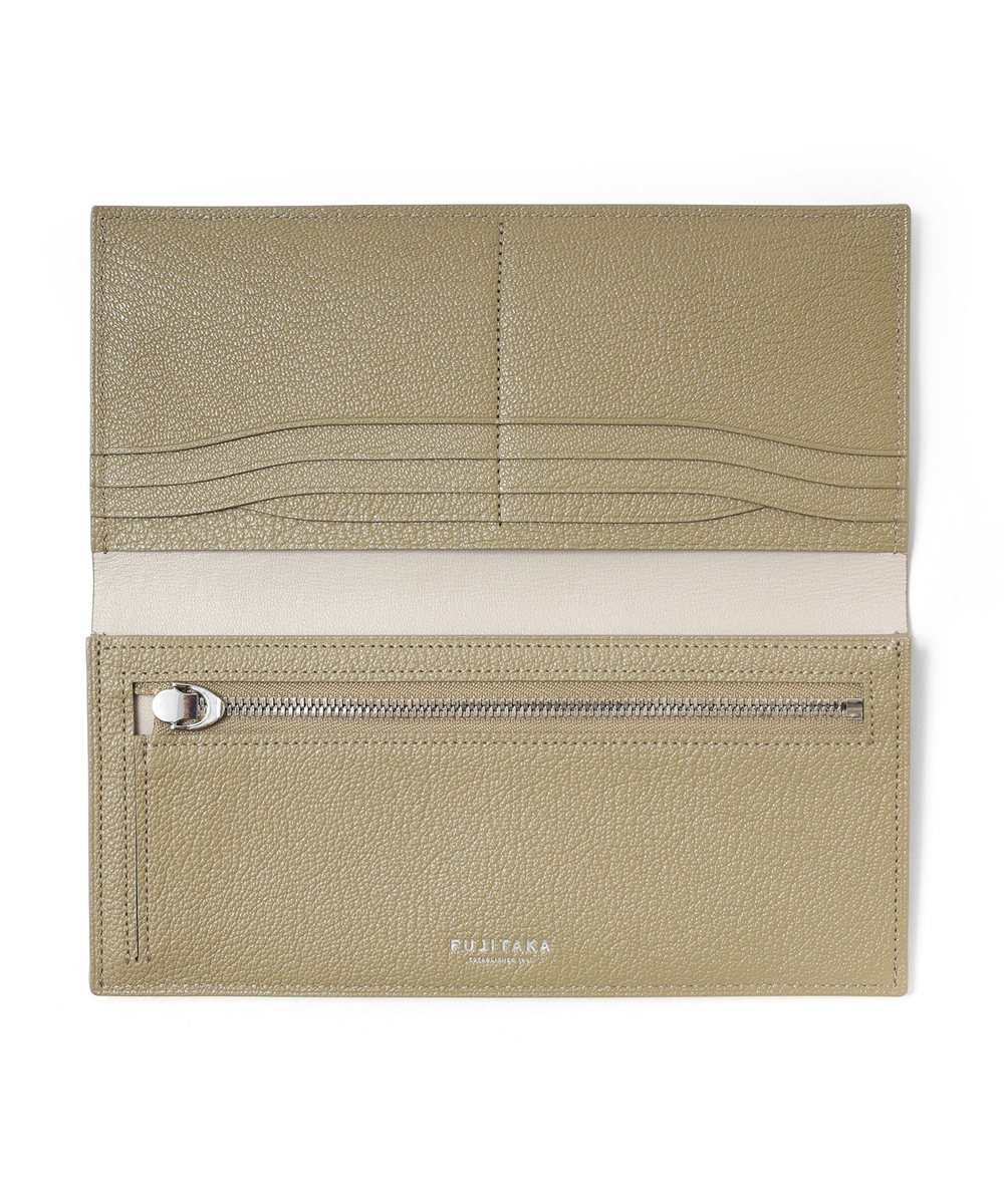 フジタカ シェーブル ゴートレザー 長財布 カード段8