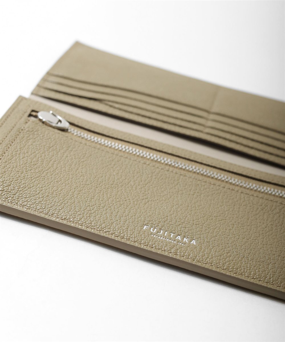 フジタカ シェーブル ゴートレザー 長財布 カード段8