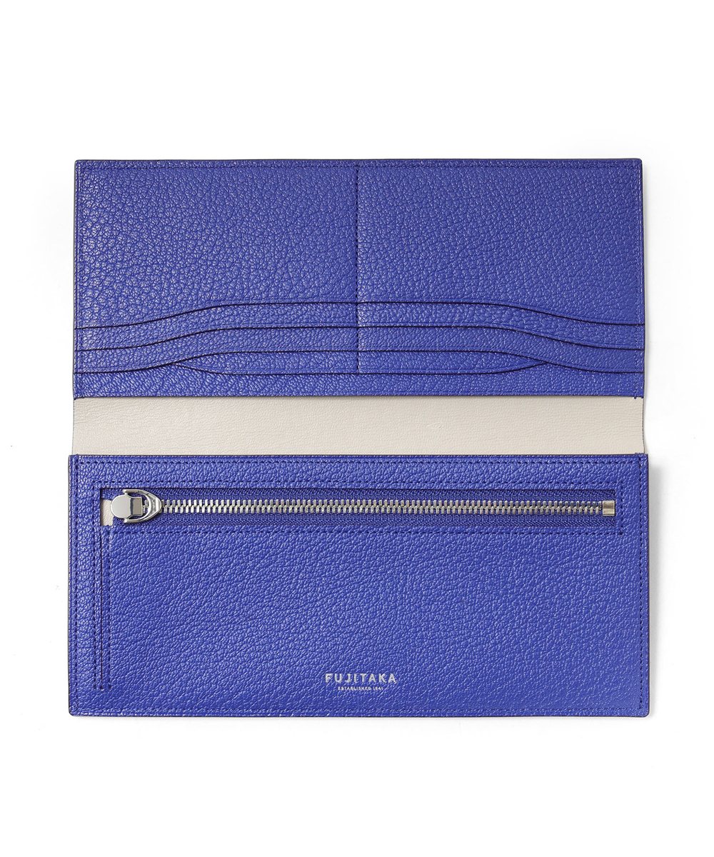 フジタカ シェーブル ゴートレザー 長財布 カード段8