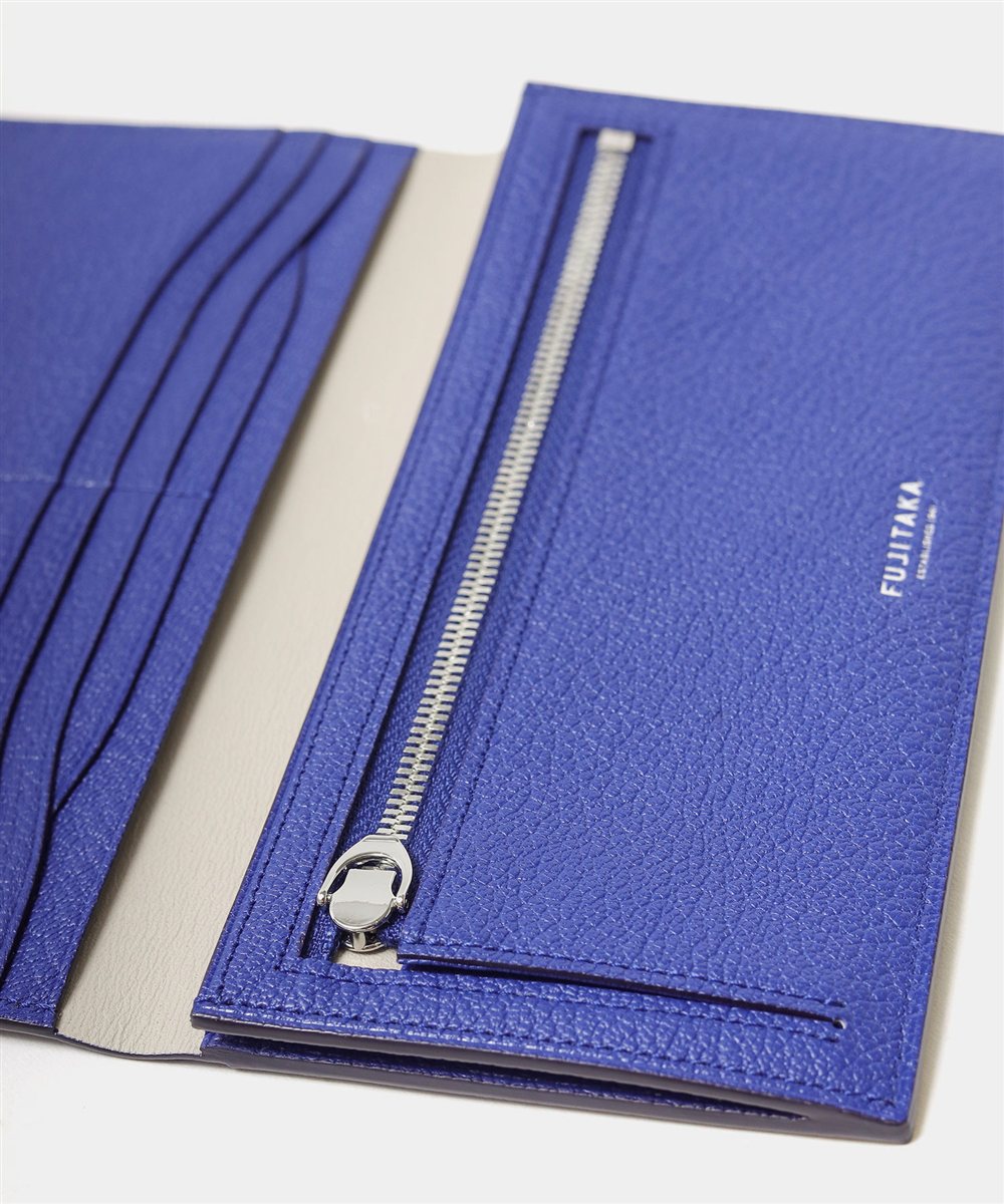 フジタカ シェーブル ゴートレザー 長財布 カード段8