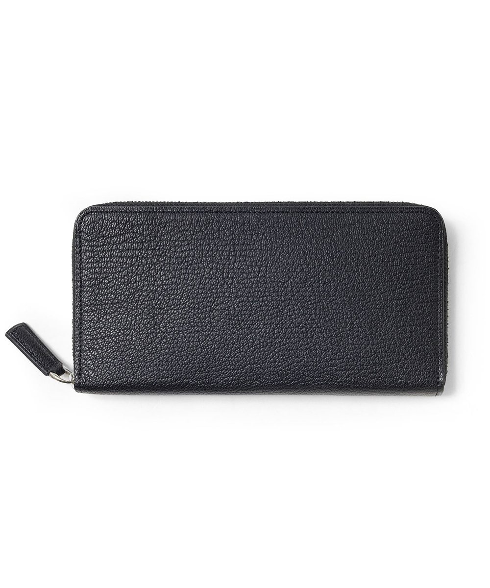 フジタカ シェーブル ゴートレザー ラウンドファスナー長財布 カード段6