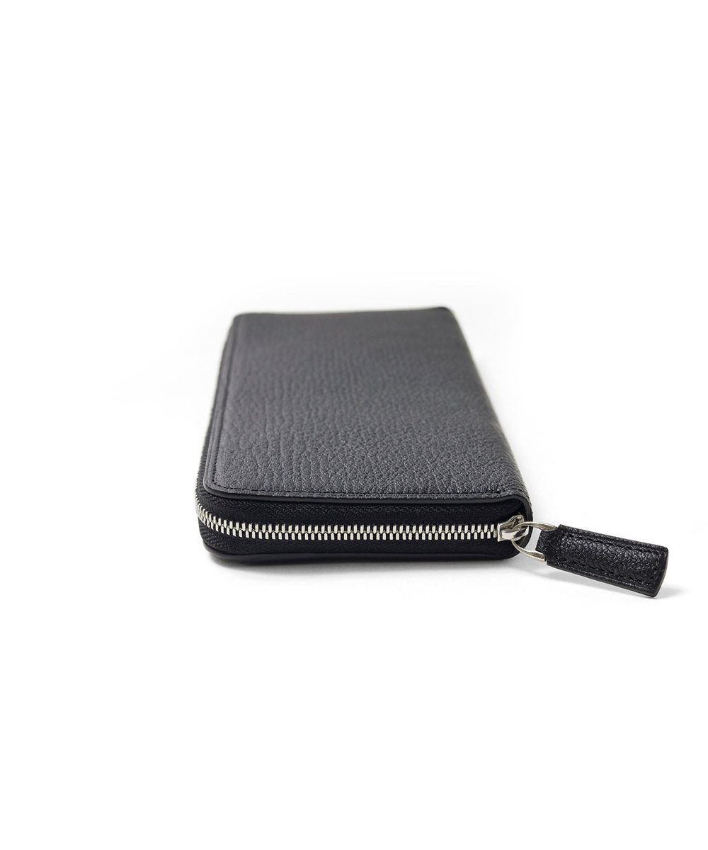 フジタカ シェーブル ゴートレザー ラウンドファスナー長財布 カード段6