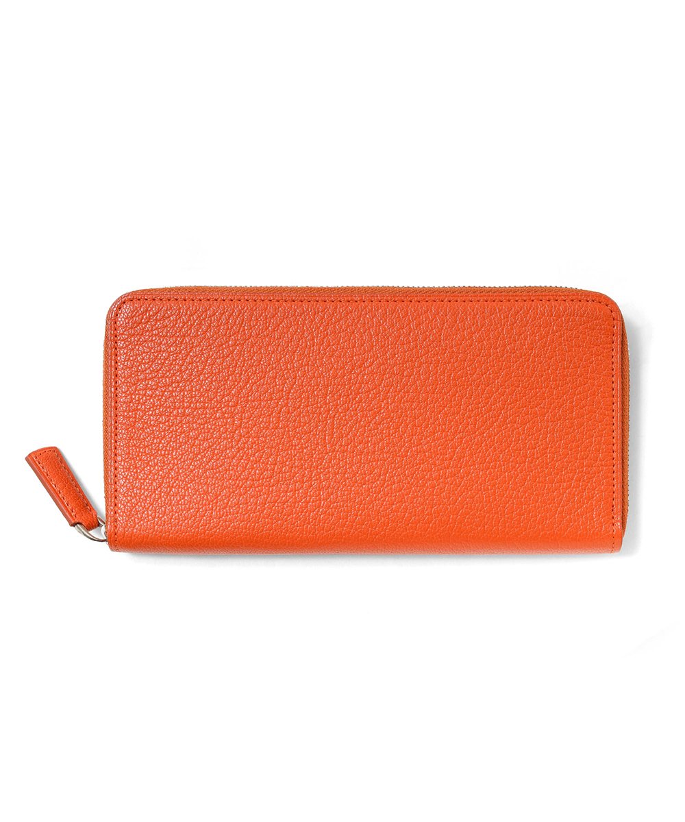 フジタカ シェーブル ゴートレザー ラウンドファスナー長財布 カード段6