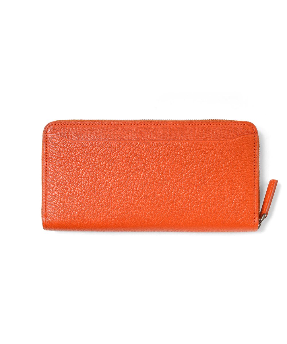 フジタカ シェーブル ゴートレザー ラウンドファスナー長財布 カード段6