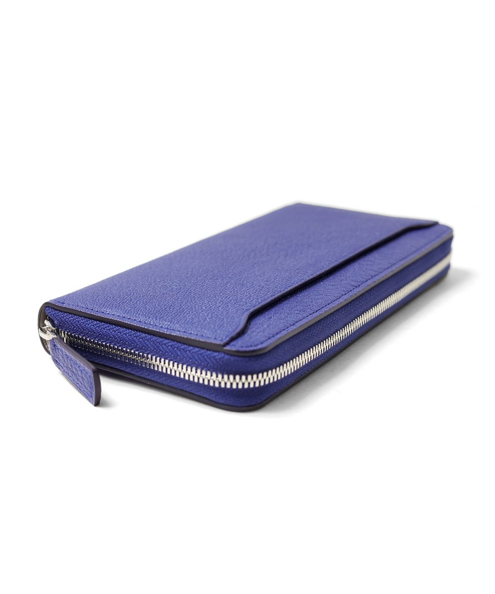 フジタカ シェーブル ゴートレザー ラウンドファスナー長財布 カード段6