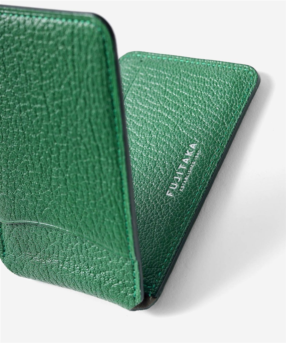 シェーブル ゴートレザー スマホスタンド カードケース