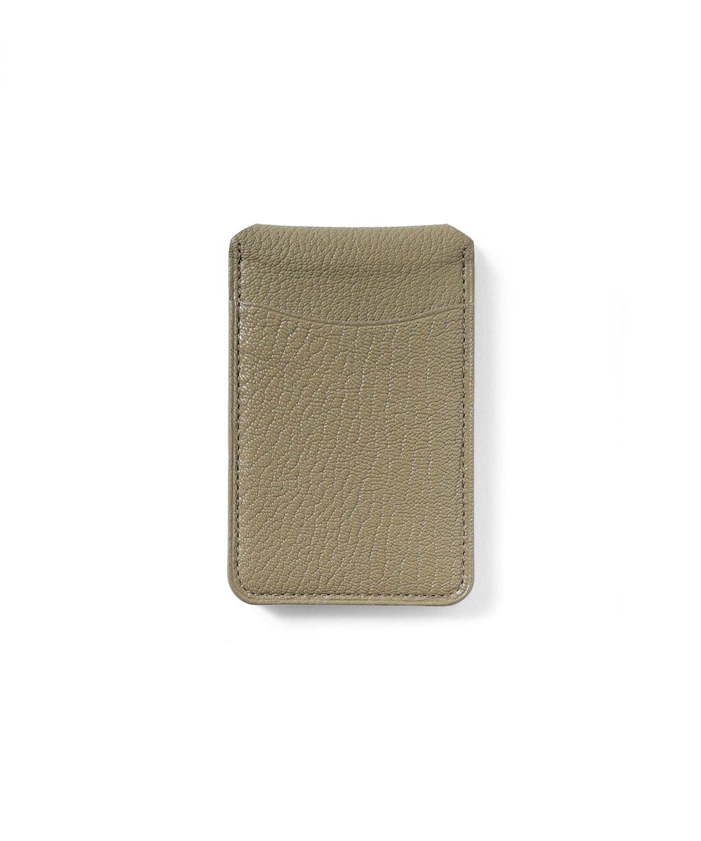 シェーブル ゴートレザー スマホスタンド カードケース