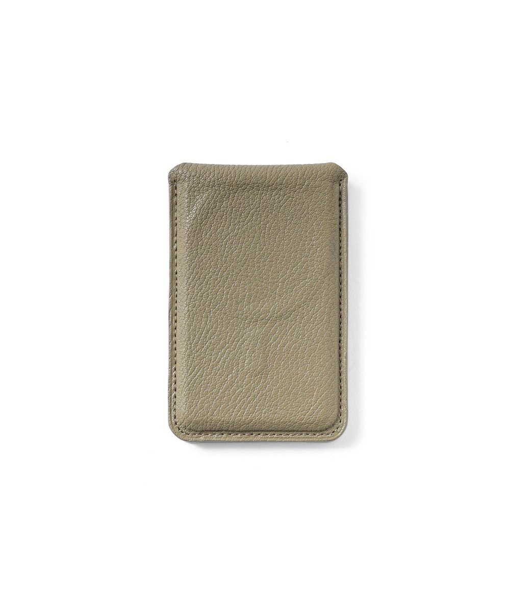 シェーブル ゴートレザー スマホスタンド カードケース