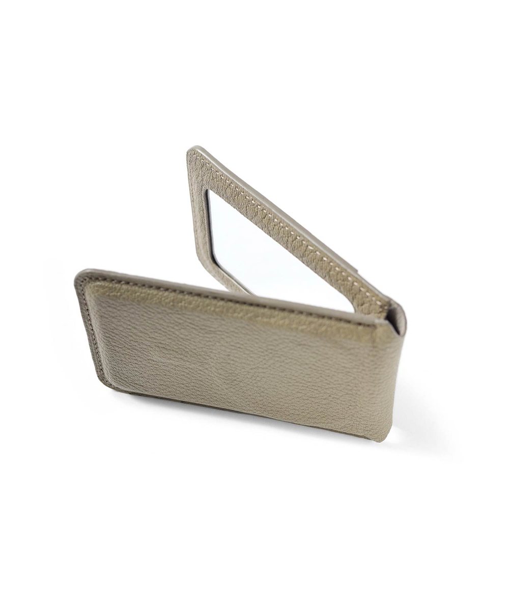 シェーブル ゴートレザー スマホスタンド カードケース