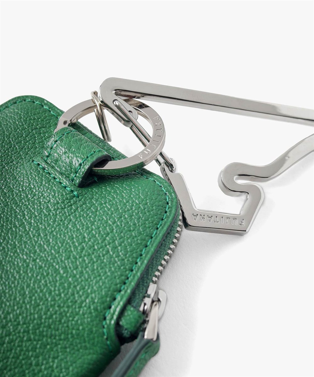 シェーブル ゴートレザー 総革ネックポーチ