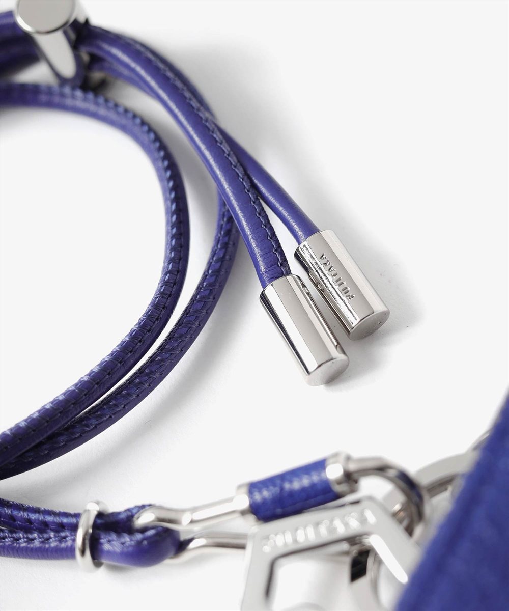 シェーブル ゴートレザー 総革ネックポーチ