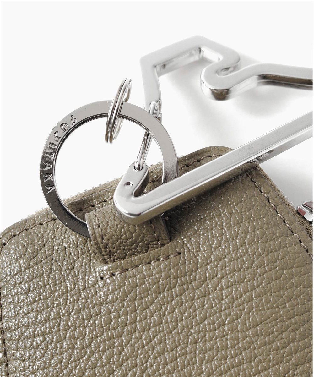 シェーブル ゴートレザー 総革ネックポーチ