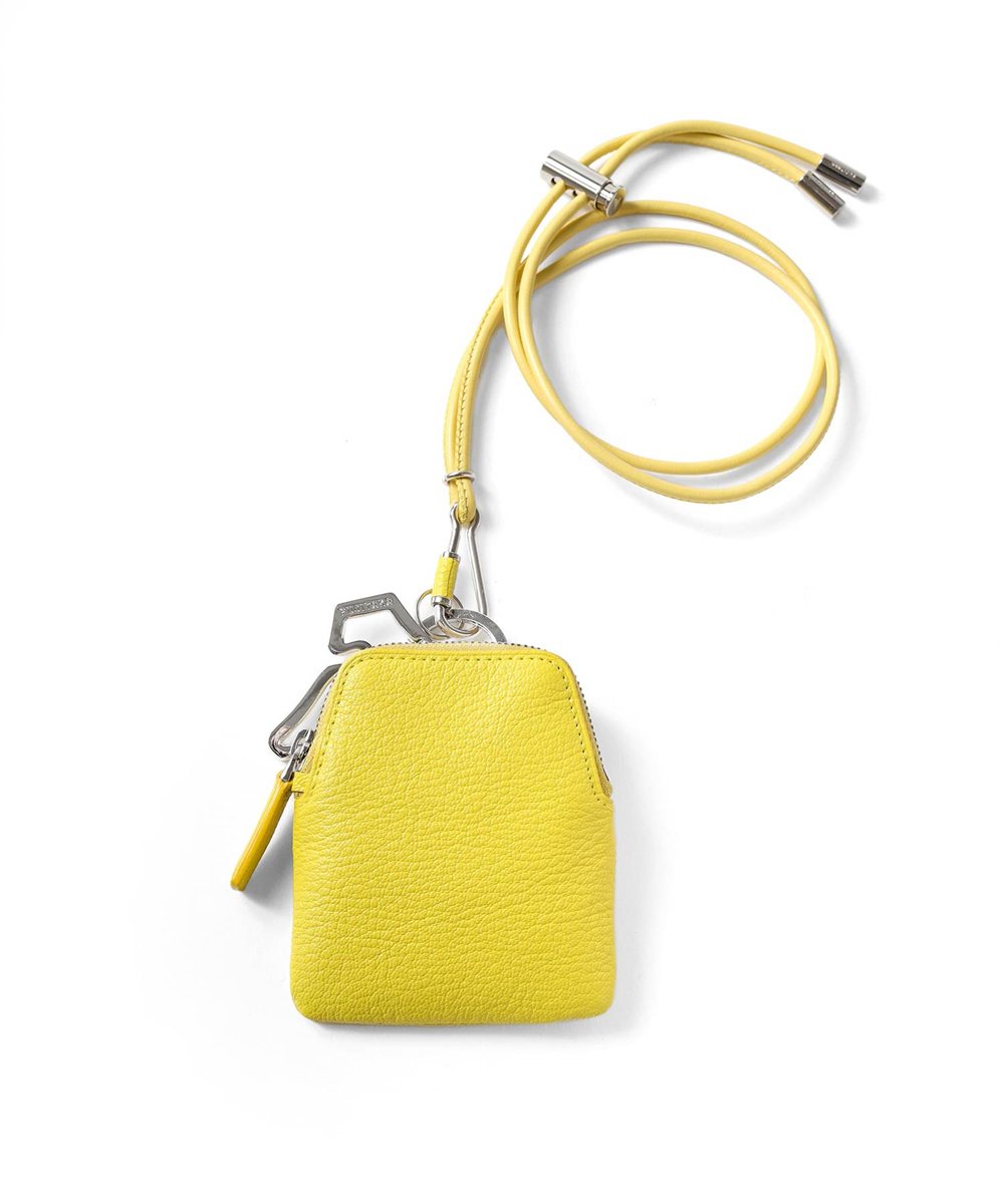 シェーブル ゴートレザー 総革ネックポーチ