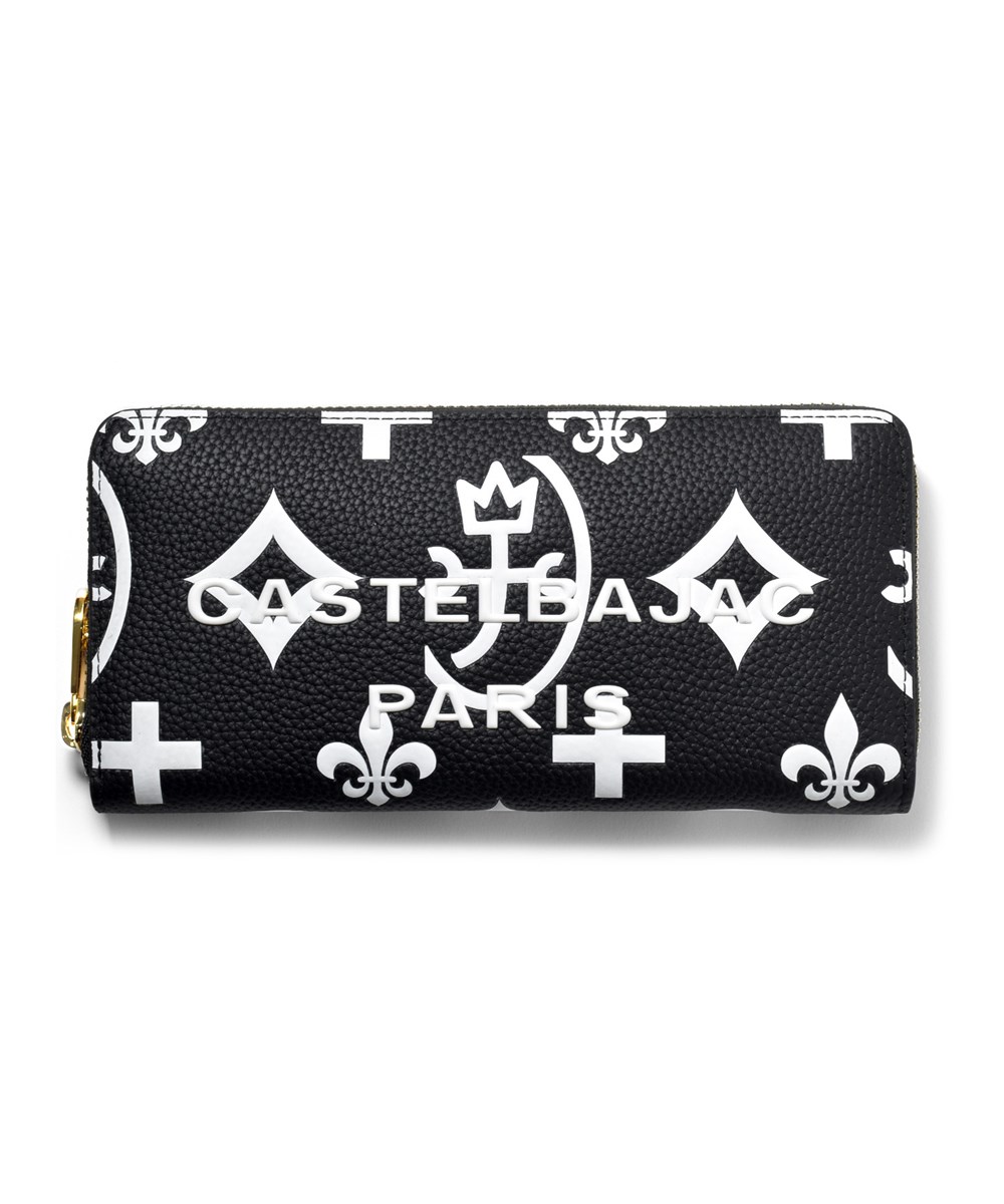 カステルバジャック クレア ラウンドファスナー長財布 カード段12
