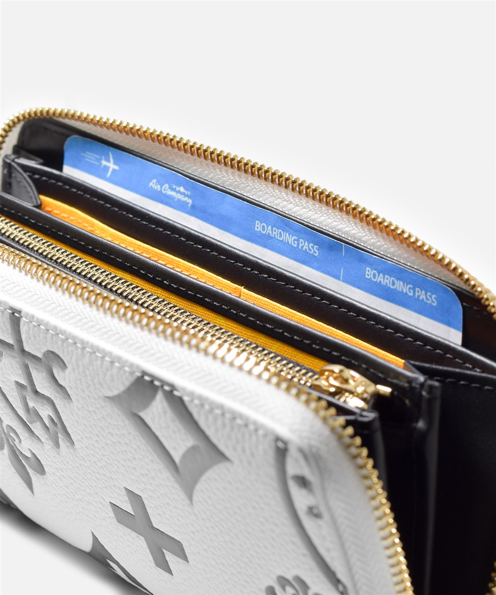 カステルバジャック クレア ラウンドファスナー長財布 カード段12