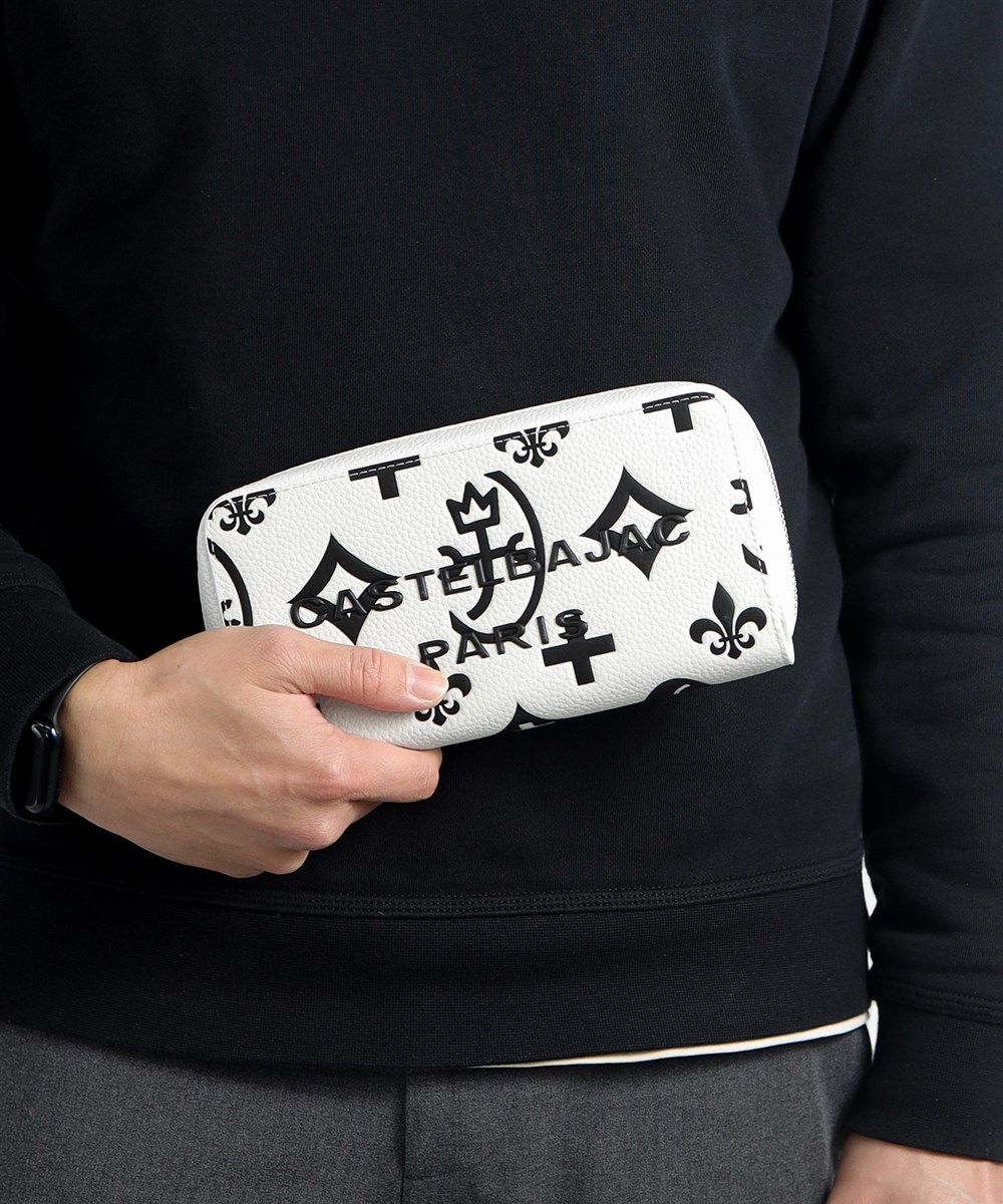 カステルバジャック クレア ラウンドファスナー長財布 カード段36